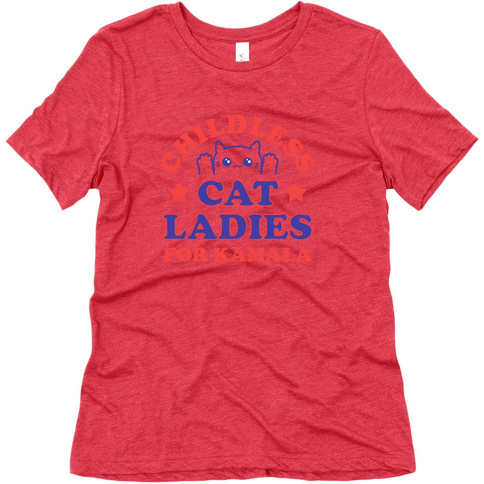 Childless Cat Ladies for Kamala Womens Triblend Tee